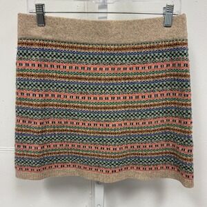 Madewell Wallace Women's Fair Isle Merino Wool Mini Skirt Medium Knit Sweater